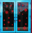 Christmas snowflake electrostatic stickers