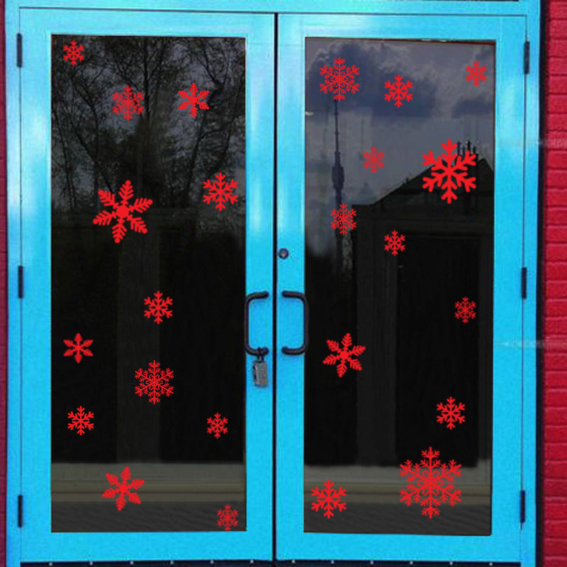 Christmas snowflake electrostatic stickers