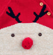 Boys and girls knitted cartoon deer romper Christmas sweater