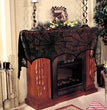 Halloween lace fireplace cloth