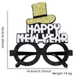 2024 New Year Party Funny Holiday Decorative Glasses Photo Props Glasses Frame