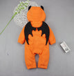 Halloween pumpkin hooded jumpsuit