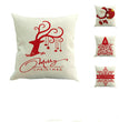 Christmas linen pillowcase