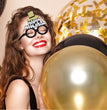 2024 New Year Party Funny Holiday Decorative Glasses Photo Props Glasses Frame