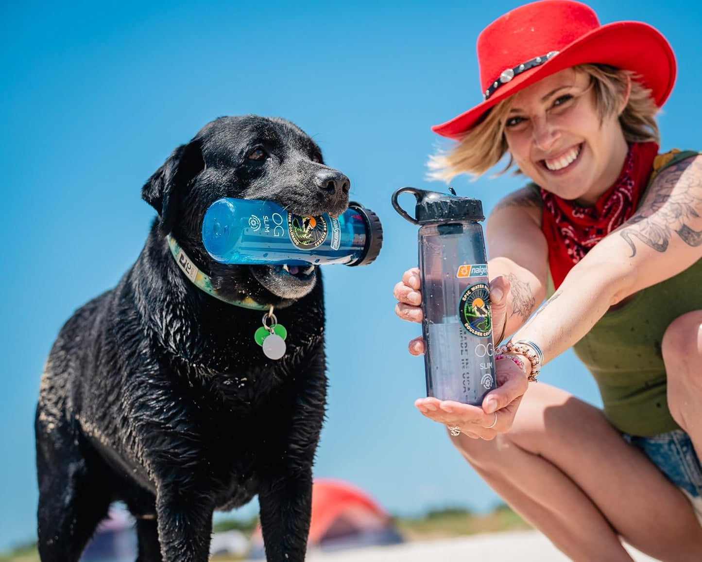 Nalgene OG Water Bottle with Filter, USA Made, BPA Free, Removes 99.99% Tap Water Contaminants, Forever Chemicals, Smoke Grey, 32 Oz