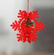 Christmas tree small pendant wooden five-pointed star bell pendant gift Christmas decoration wooden