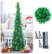 Artificial Tinsel Pop Up Christmas Tree with Stand Gorgeous Collapsible Artificial Christmas Tree for Christmas Decorations
