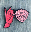 Hand Cup  Halloween Metal Pin Brooch
