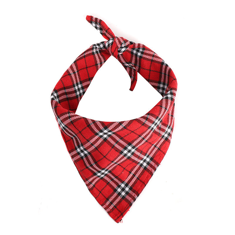 Christmas pet triangle scarf