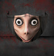 3D Halloween horror style digital printing dustproof protective mask