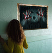3D Halloween Ghost Festival Wall Sticker
