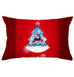 Christmas peach leather pillowcase