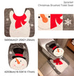 Merry Christmas Bathroom Curtain Santa Claus Toilet Seat Christmas Decorations