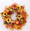 Halloween Thanksgiving Autumn Frost Leaf Pumpkin Simulation Garland Props Home Decor