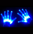 1Pair Chic LED Light Up Skeleton Hand Gloves Halloween Christmas Costume Decor