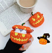 Halloween pumpkin wireless earphone protective cover