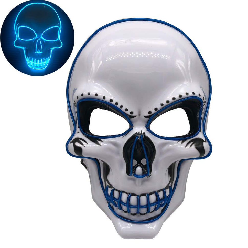Halloween LED skull glowing mask