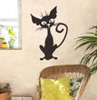 Foreign Trade Carved Wall Stickers Halloween Thriller Black Cat Creative Wall Decoration Removable Stickers FX1531 Van Gogh
