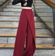 Plus Size Stitching Straight-leg Trousers Women's Autumn Suit Pants