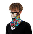 Halloween clown print triangle scarf