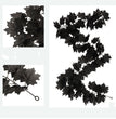 Home Wall Decoration Black Simulation Halloween Ornament