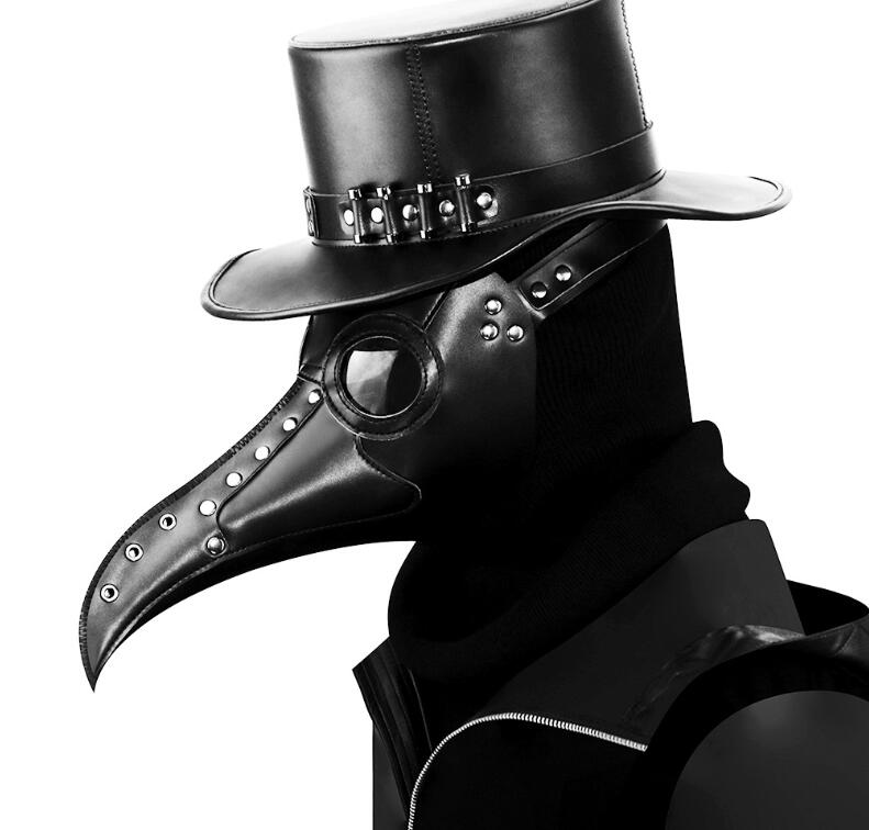 Gear Duke Halloween Gothic Black PU Beak Mask