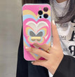 Color Butterfly Stand Silicone Phone Case