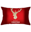 Christmas peach leather pillowcase
