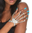 Halloween Jewelry Bracelet European And American Punk Exaggerated Skull Finger Bone Joint Finger Bracelet Female Bracelet