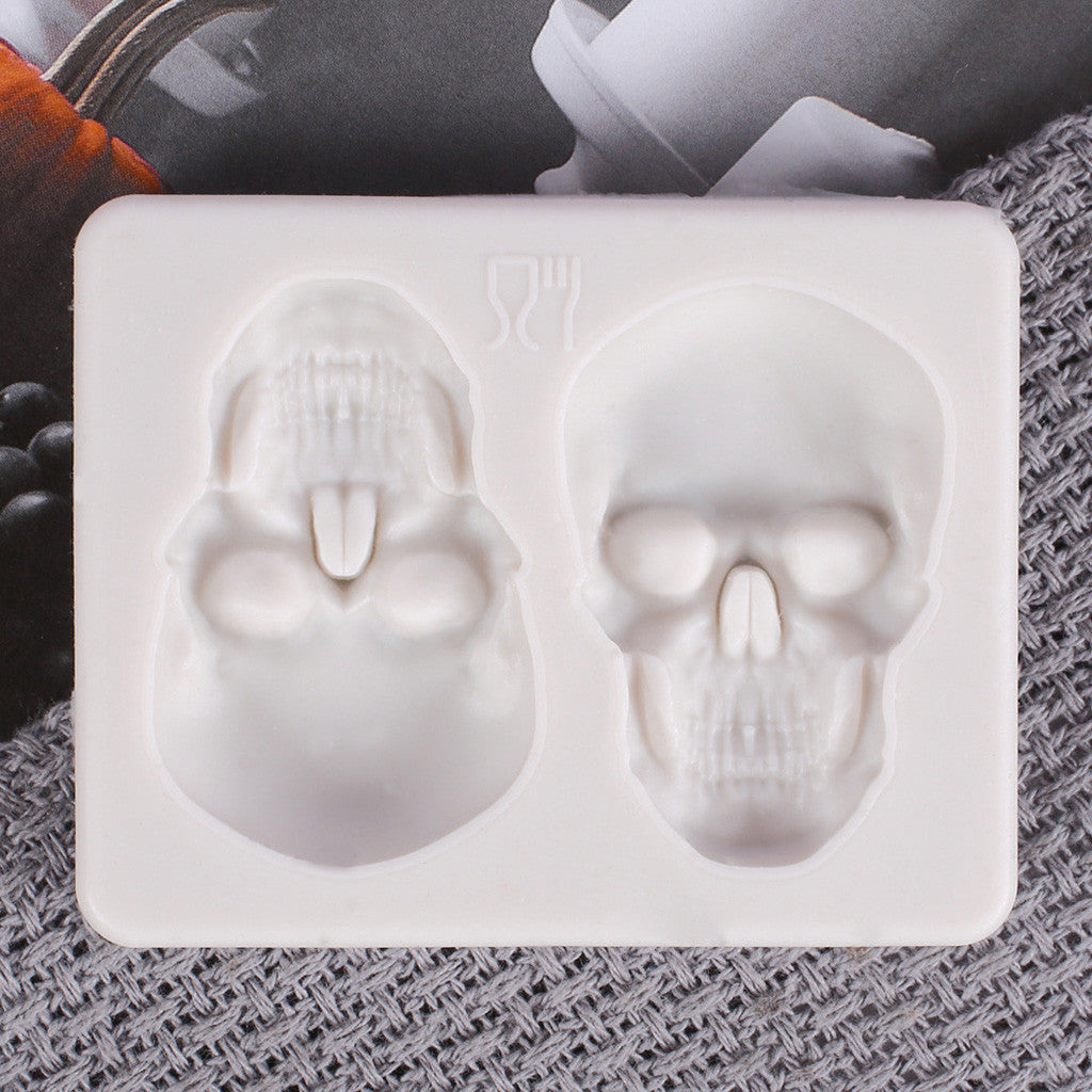 Halloween 2 with skull silicone mold