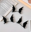 Halloween Funny Devil Black Bat Wings Hairpin