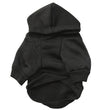 Pet Clothes Dog Costume Halloween Fleece Black Skull Pet Hooded T-shirt