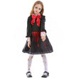 Family Horror Doll Costume Women Gothic Bloody Zombie Scary Costume Adult Halloween Horror Doll Cosplay Costume For Kids