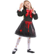 Family Horror Doll Costume Women Gothic Bloody Zombie Scary Costume Adult Halloween Horror Doll Cosplay Costume For Kids