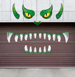 Creative Halloween Plastic Eyes Halloween Decoration Green Monster Halloween Door Sticker Decoration