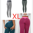 Plaid Leggings Fitness Yoga Pants Women's Seamless High Waist Leggings Breathable Gym