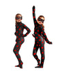 Hot Carnival Clothing Cat Noir Cosplay Sets Lady Halloween Christmas Party Custume Jumpsuit Kids Girls Suit