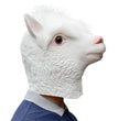 Halloween White Mask Party Supplies Animal Latex Mask