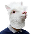 Halloween White Mask Party Supplies Animal Latex Mask