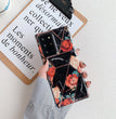 Marble Mosaic Rhombus Flower Silicone Phone Case