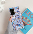 Marble Mosaic Rhombus Flower Silicone Phone Case