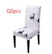 Christmas universal elastic chair cover