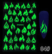 Halloween Party Luminous Adhesive Nail Stickers