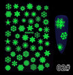 Halloween Party Luminous Adhesive Nail Stickers