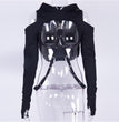 Personalized Ripped Dark Halloween Off-shoulder Top