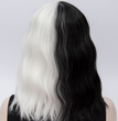 Short Wigs Similler Synthetic-Hair Halloween Kinky Cosplay Women White Straight for Black