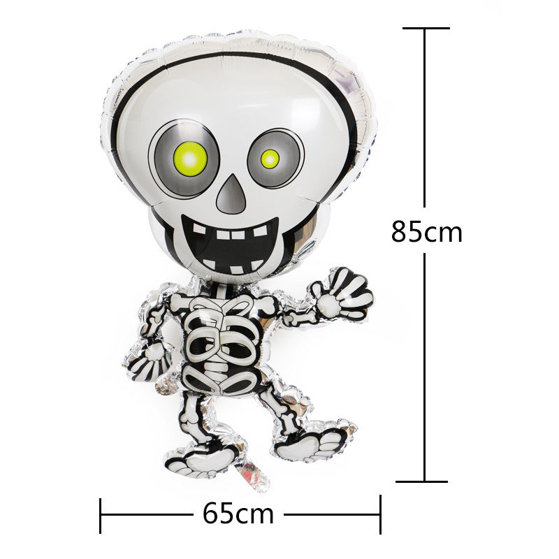 Halloween Balloon Decorations For Kindergarten Layout Props Shopping Mall Haunted House Party Party Background Wall Dress Up