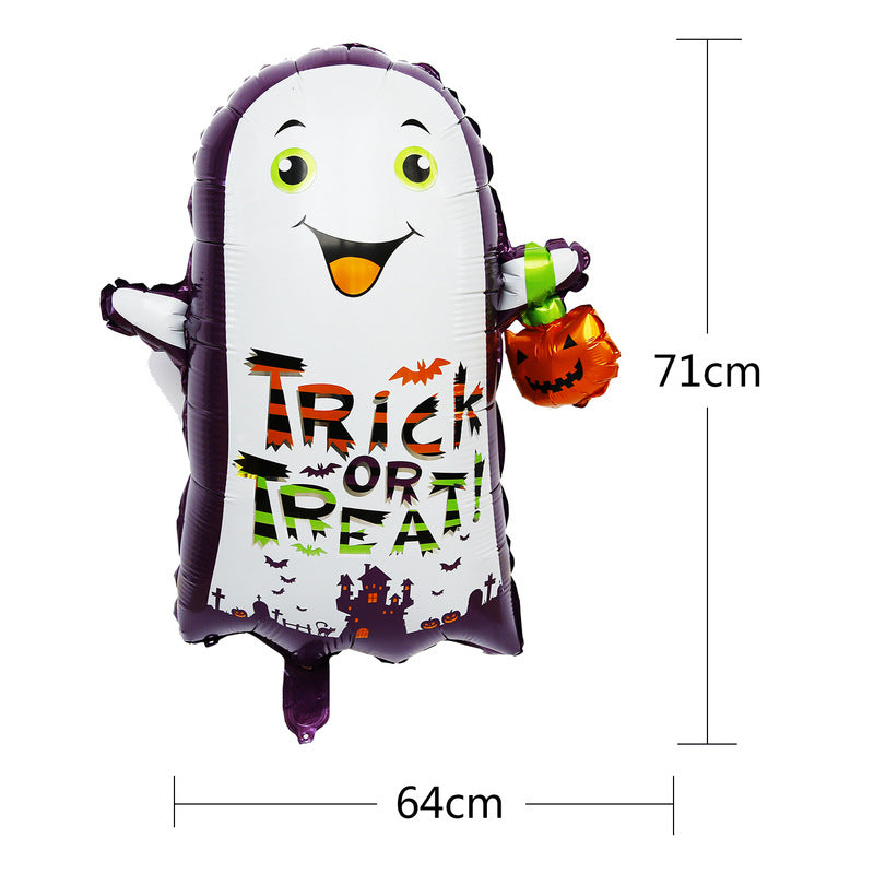 Halloween Balloon Decorations For Kindergarten Layout Props Shopping Mall Haunted House Party Party Background Wall Dress Up