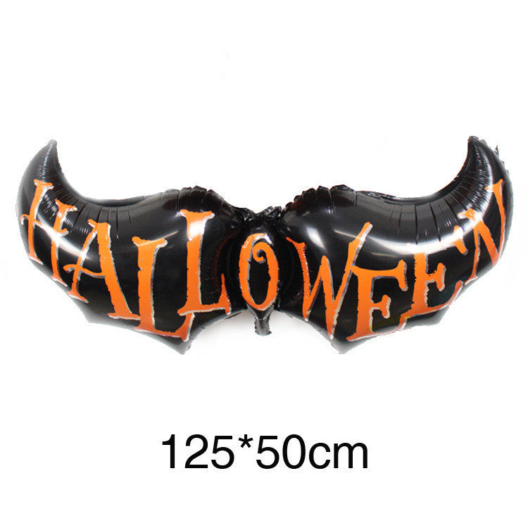 Halloween Balloon Decorations For Kindergarten Layout Props Shopping Mall Haunted House Party Party Background Wall Dress Up
