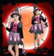 Halloween Children'S Costume Cloak Witch Dress Up Vampire Girl Performance Clothes